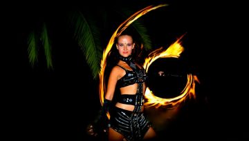 Feuer Jonglage Show Bild Home leinup Agentur